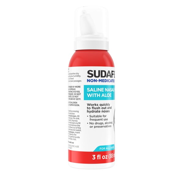 Sudafed Non-Medicated Saline Nasal Mist with Aloe, 3 OZ