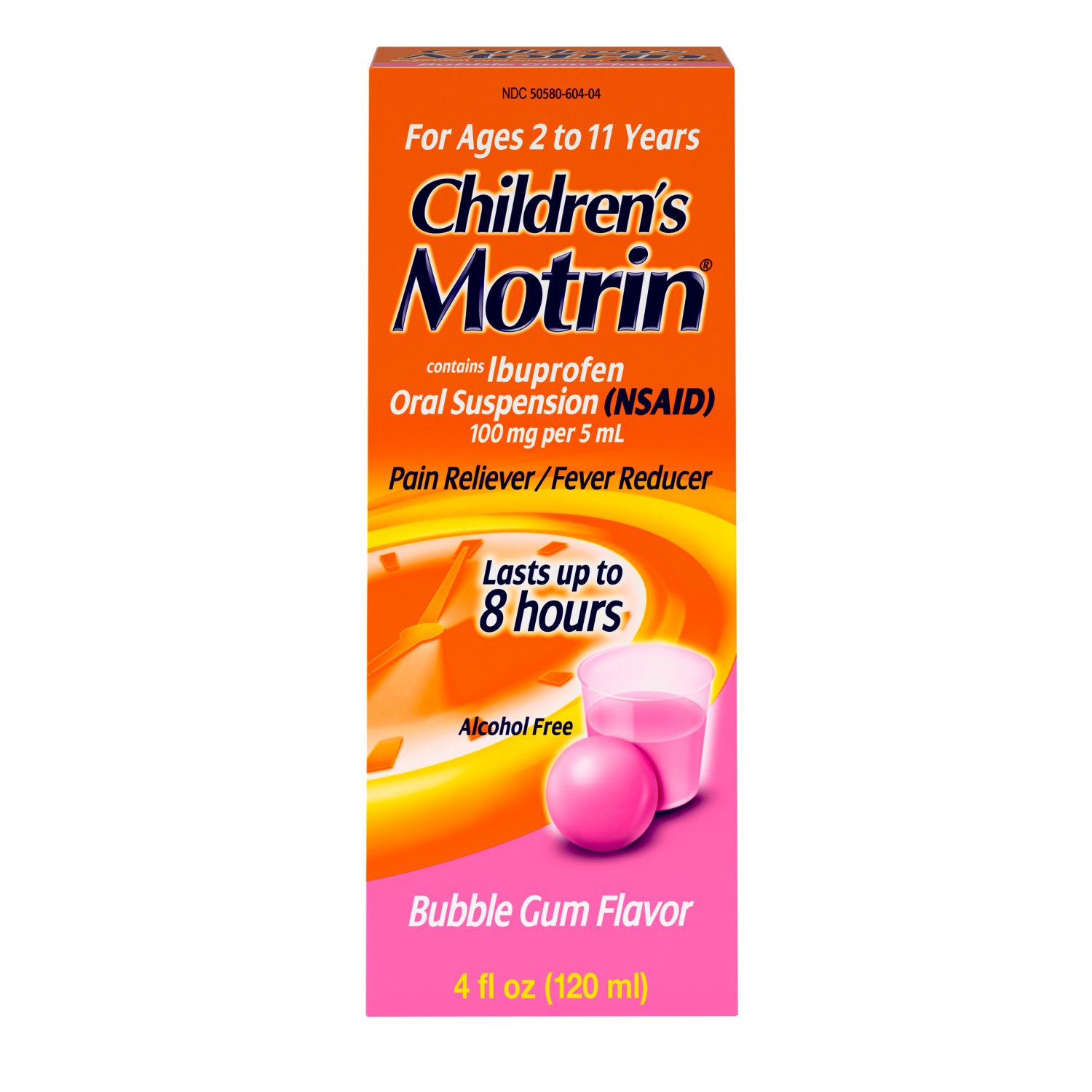 Children's Motrin Suspension, Bubblegum, 4 OZ