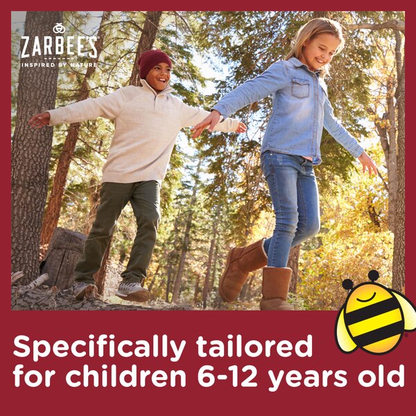 Zarbee's Kids All-in-One Day/Night Cough, Age 6-12, Honey, Turmeric, B3,6,12 & Zinc, Grape, 2x4 fl oz