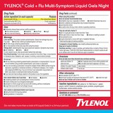 Tylenol Cold + Flu Multi-Symptom Nighttime Liquid Gels, 24 CT, thumbnail image 5 of 6