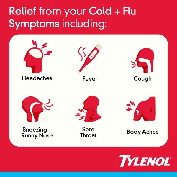 Tylenol Cold + Flu Multi-Symptom Day and Night Liquid Gels, 24 CT