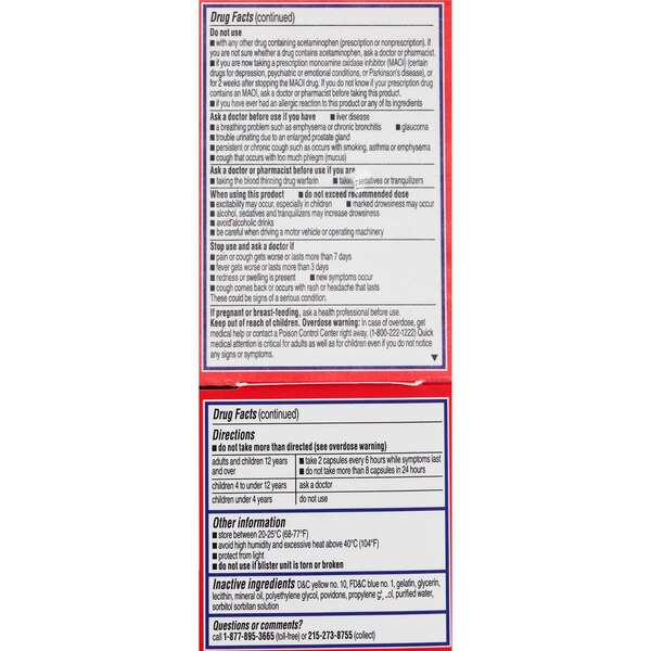 Tylenol Cold + Flu Multi-Symptom Day and Night Liquid Gels, 24 CT