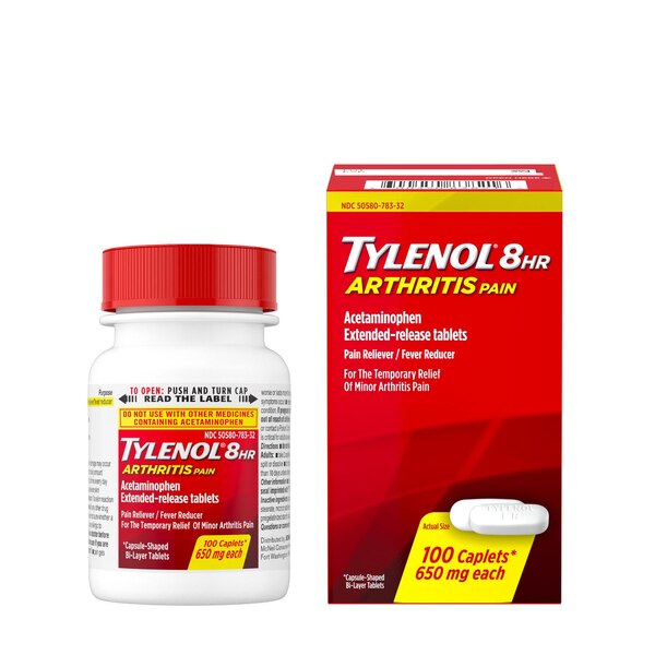 Tylenol 8 Hour Arthritis Joint Pain Acetaminophen Tablets