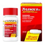 Tylenol 8HR Arthritis Pain Extended Release 650mg Caplets, 50 CT, thumbnail image