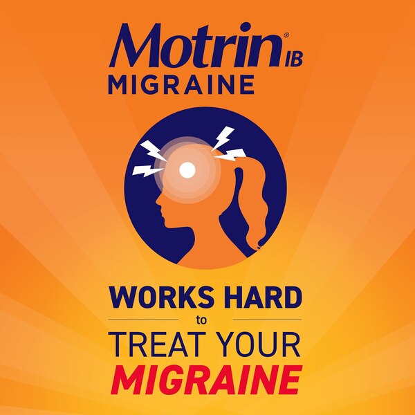 Motrin IB Migraine Relief 200 MG Ibuprofen Liquid Gel Caps