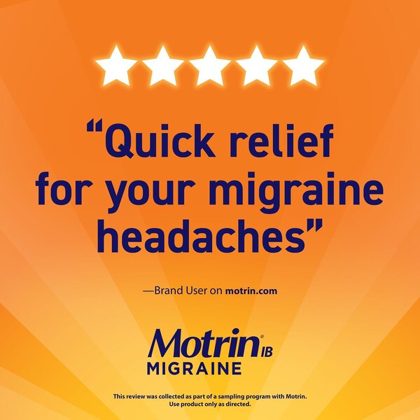 Motrin IB Migraine Relief 200 MG Ibuprofen Liquid Gel Caps