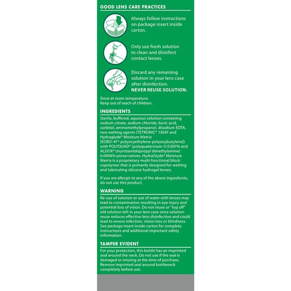 Opti-Free PureMoist Multi-Purpose Disinfecting Solution, 10 OZ