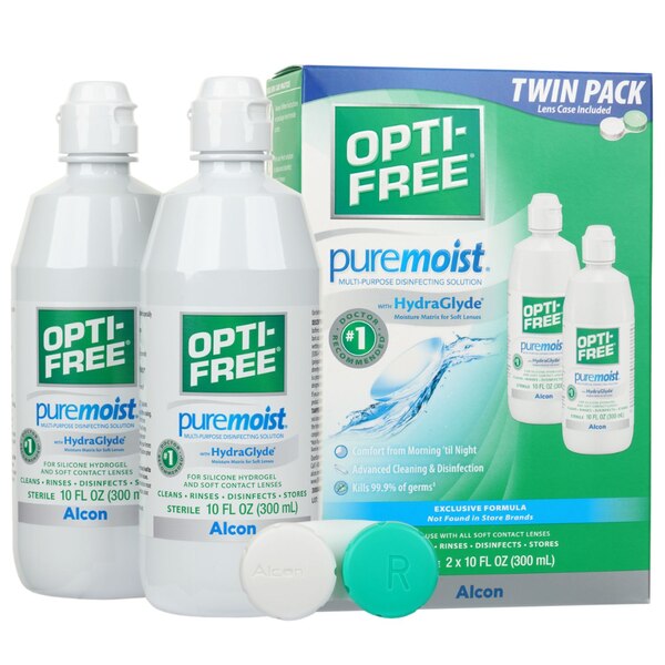 Opti-Free PureMoist Multi-Purpose Disinfecting Solution 10 OZ, 2CT