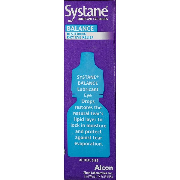 Systane Balance Lubricant Eye Drops 0.33 FL OZ, Twin Pack