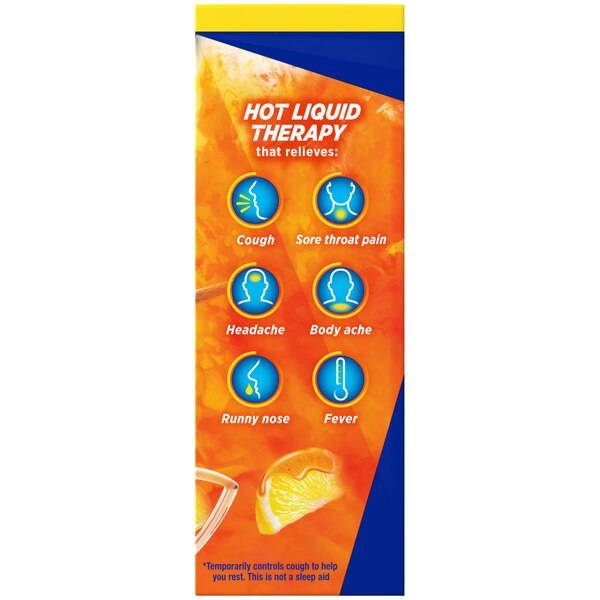 Theraflu Nighttime Severe Cold Relief Powder, Honey Lemon, 6 CT