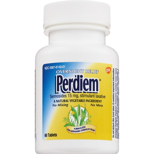 Perdiem Stimulant Laxative Tablets, 60CT