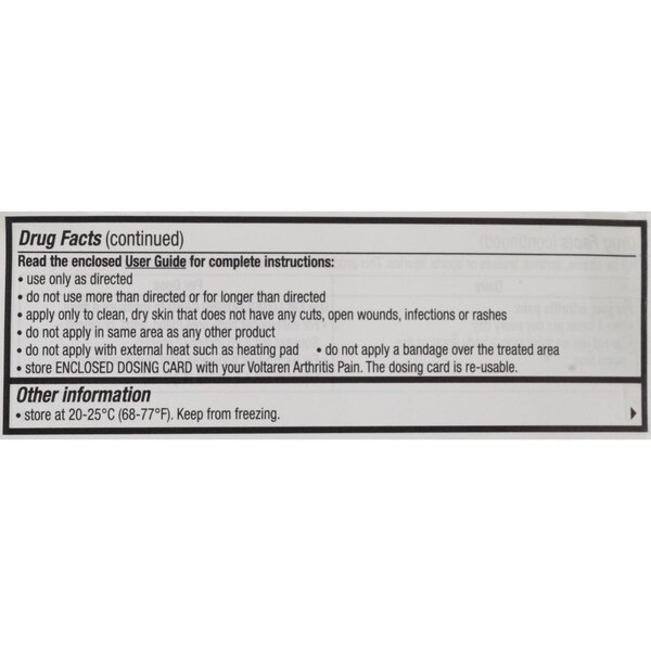 Voltaren Arthritis Pain Topical Gel, 20g