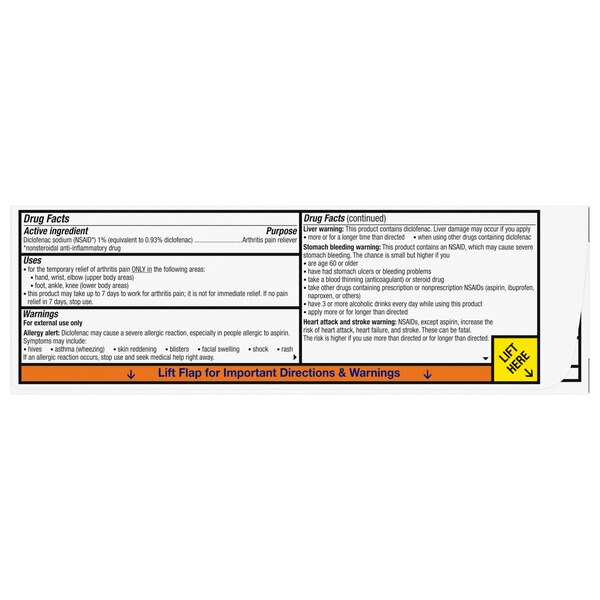 Voltaren Topical Arthritis Pain Relief Gel, 1.7 OZ