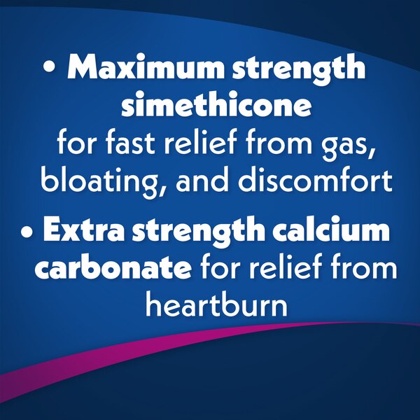 Gas-X Total Relief Maximum Strength Chewable Tablets , Mixed Berries, 30 CT