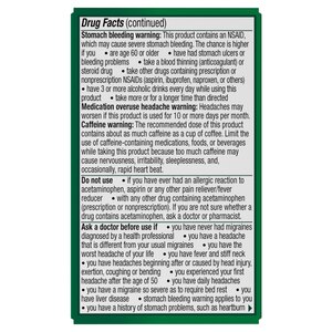 Excedrin Migraine Pain Relief Caplets, 100 Count, 200 Count, 24 Count