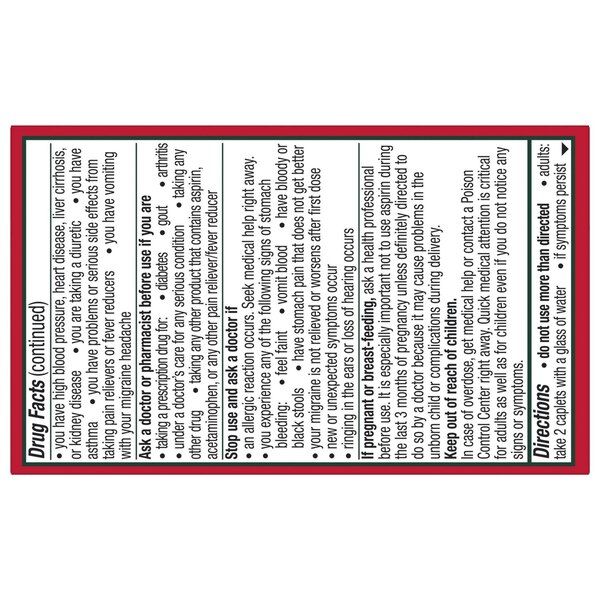 Excedrin Migraine 250mg, 8 CT