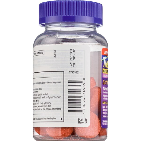 Theraflu Nighttime Cold Relief Soft Chews, Apple Cinnamon, 20 CT