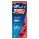 Theraflu-D PSE Flu Relief and Nasal Decongestant, Cherry, 8 OZ, thumbnail image