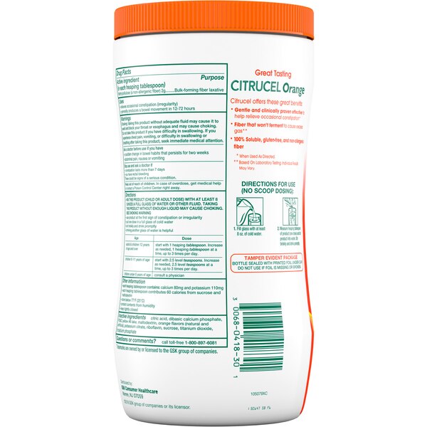 Citrucel Fiber Therapy for Irregularity Powder