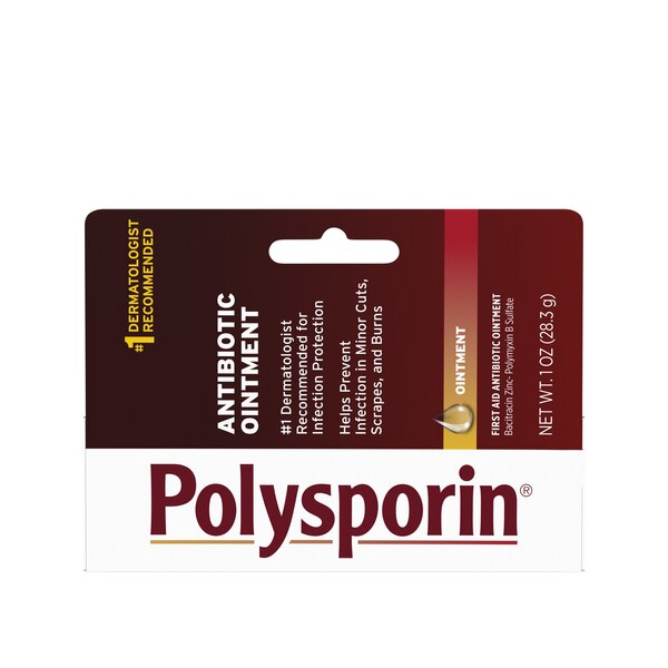 Polysporin First Aid Topical Antibiotic Ointment, Travel Size, 1 OZ