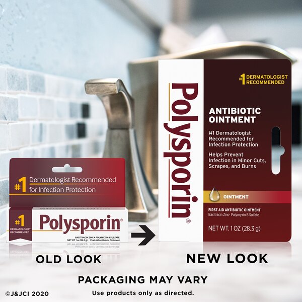 Polysporin First Aid Topical Antibiotic Ointment, Travel Size, 1 OZ