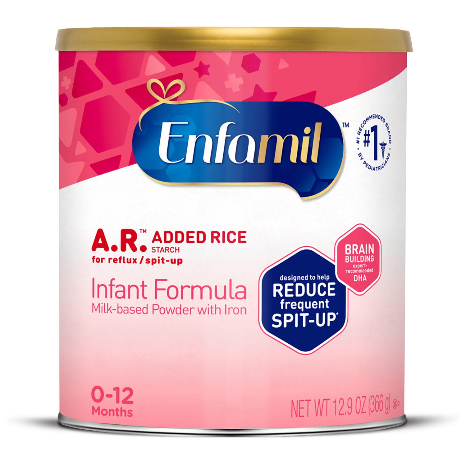 Enfamil A.R. - Fórmula en polvo, lata, 12.9 oz