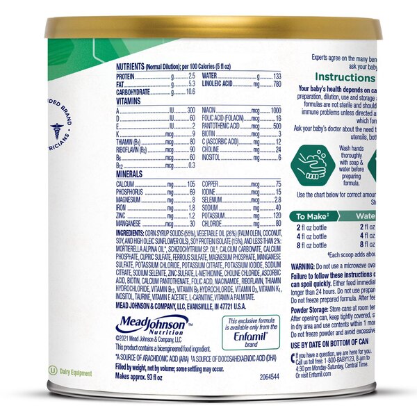 Enfamil ProSobee Powder Can, 12.9 OZ