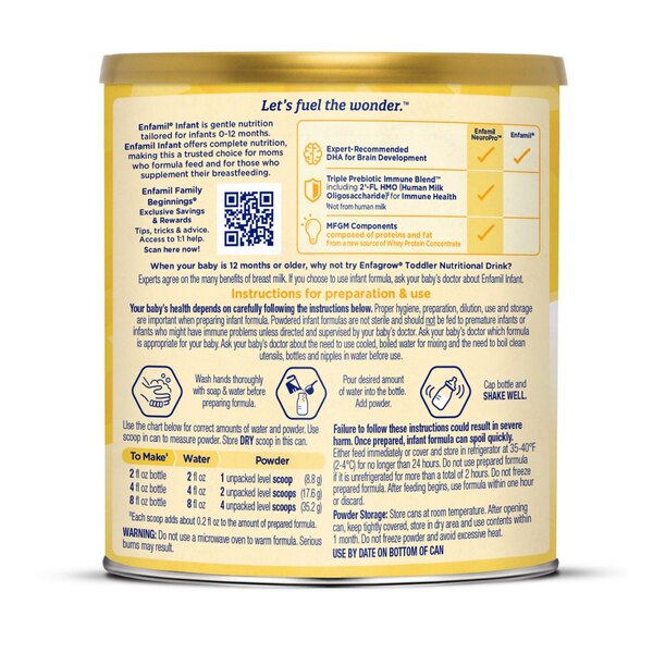 Enfamil Premium Infant Formula with Iron, 12.5OZ