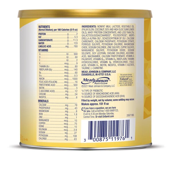 Enfamil Infant Formula with Iron, 21.1 OZ