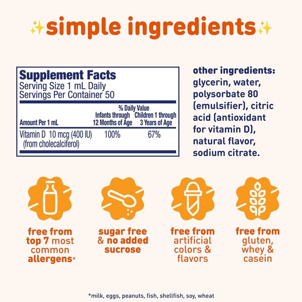 Enfamil D-Vi-Sol Vitamin D Drops, 1.7 FL OZ