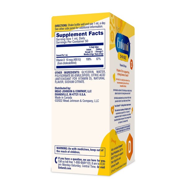 Enfamil D-Vi-Sol Vitamin D Drops, 1.7 FL OZ