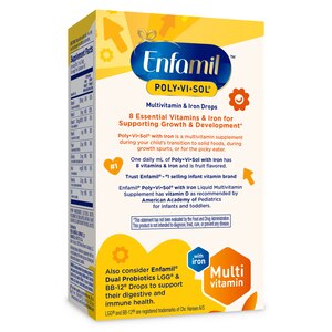 Enfamil Poly-Vi-Sol Multivitamin & Iron Drops, 1.7 FL OZ
