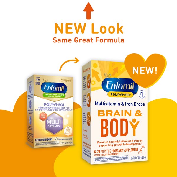 Enfamil Poly-Vi-Sol Multivitamin & Iron Drops, 1.7 FL OZ