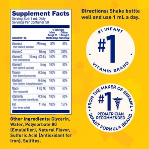 Enfamil Poly-Vi-Sol Multivitamin & Iron Drops, 1.7 FL OZ