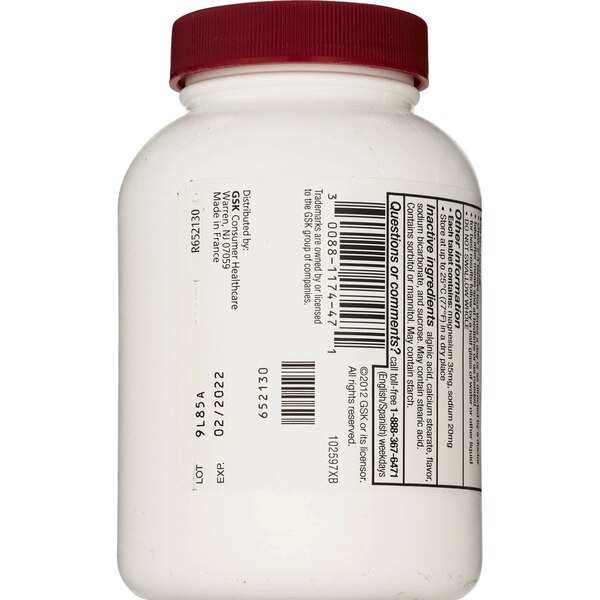 Gaviscon Extra Strength Antacid Chewable Tablets, 100 CT
