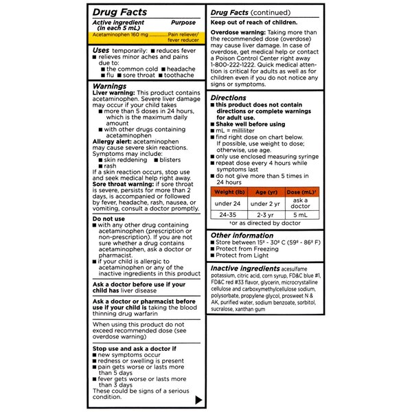 PediaCare Infants' Acetaminophen Grape, 1 OZ