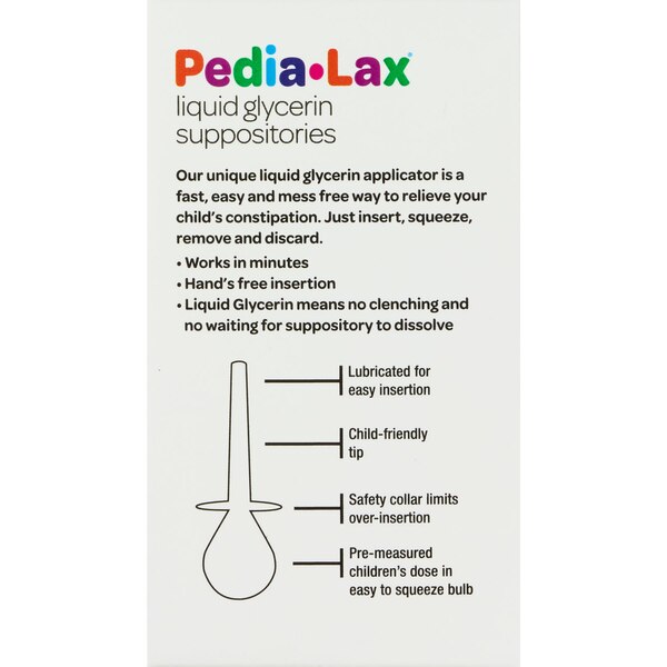 Pedia Lax Liquid Glycerin Suppositories, 6 CT