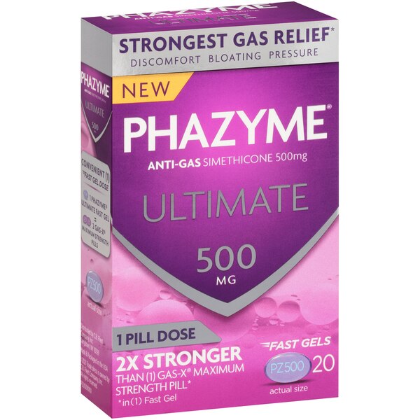Phazyme Ultimate 500mg Anti-Gas Fast Gels