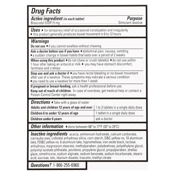 Fleet Laxative Stimulant Coated Tablets, 25 CT