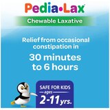 Pedia-Lax Laxative Chewable Tablets for Kids, Ages 2-11, Watermelon, 30 CT, thumbnail image