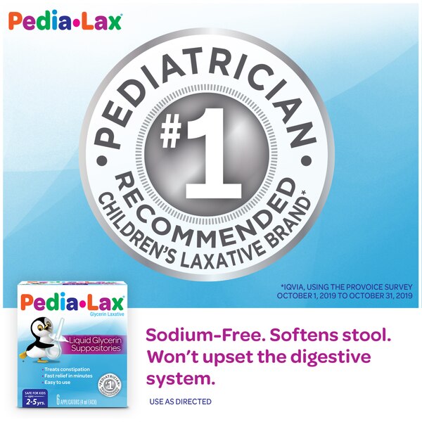 Pedia-Lax Liquid Glycerin Suppositories for Kids