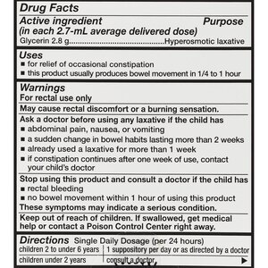 Pedia-Lax Liquid Glycerin Suppositories for Kids