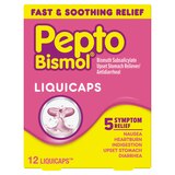 Pepto Bismol 5 Symptom Relief LiquiCaps, thumbnail image