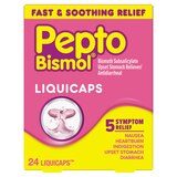 Pepto Bismol 5 Symptom Relief LiquiCaps, thumbnail image