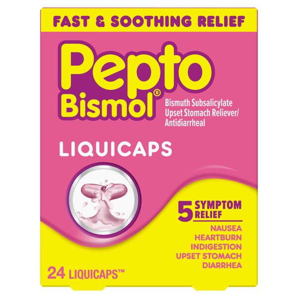 Pepto Bismol 5 Symptom Relief LiquiCaps