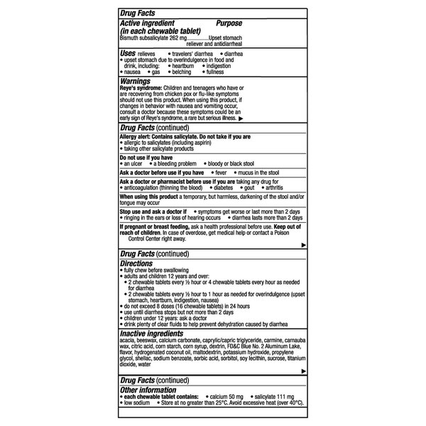 Pepto Bismol Chews, 24 CT