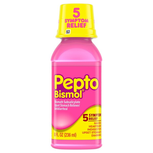 Pepto Bismol 5 Symptoms Digestive Relief Liquid