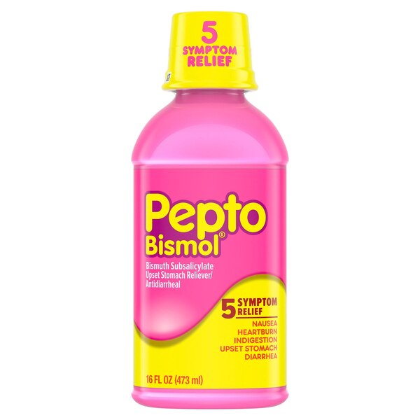 Pepto Bismol 5 Symptoms Digestive Relief Liquid