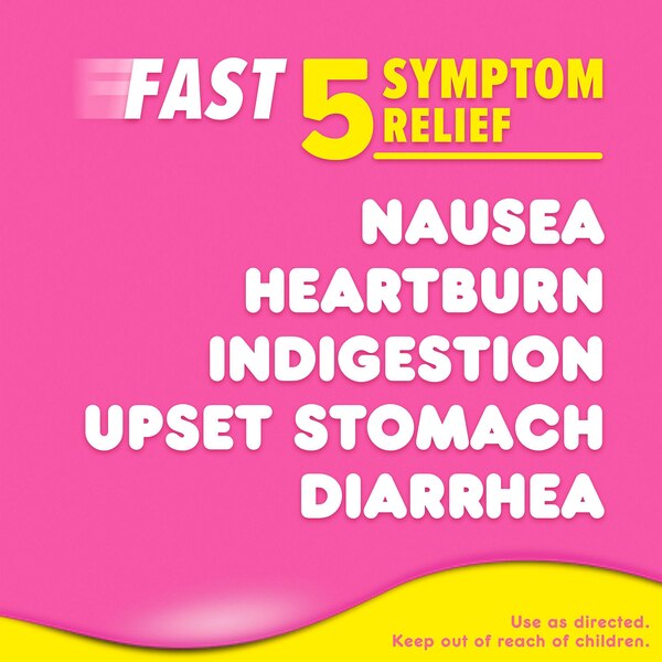 Pepto Bismol 5 Symptoms Digestive Relief Liquid