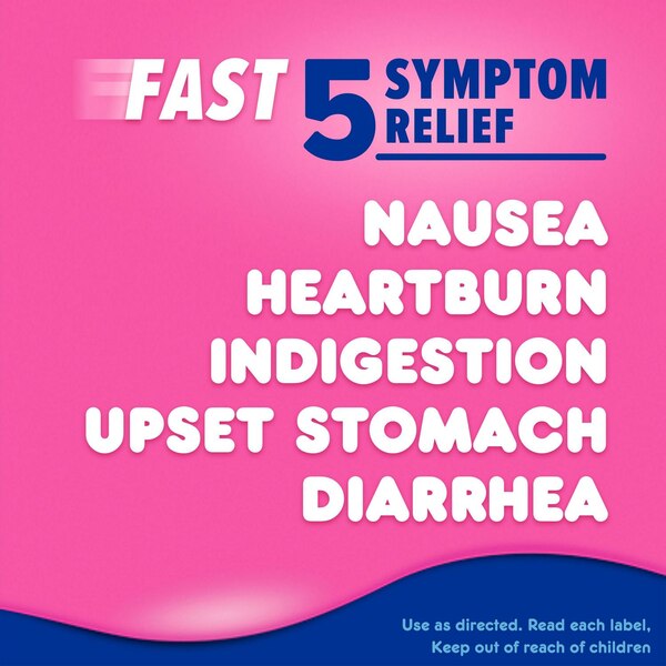 Pepto Bismol Ultra 5 Symptom Relief Liquid, Original, 8 OZ
